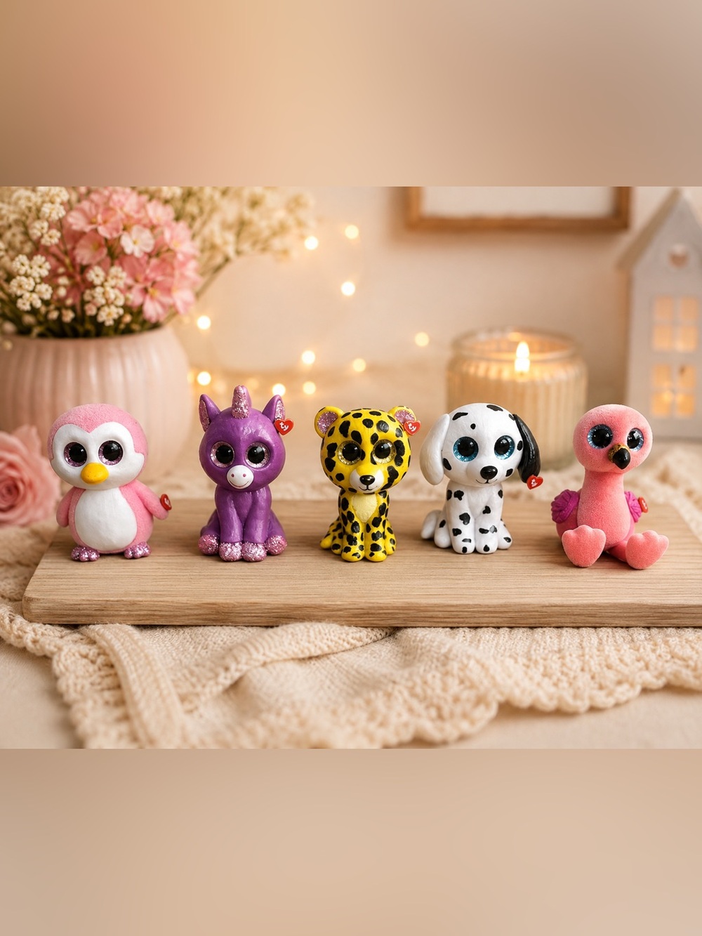 Ty Mini Boos Series 3 Assorted Figures Set of 5